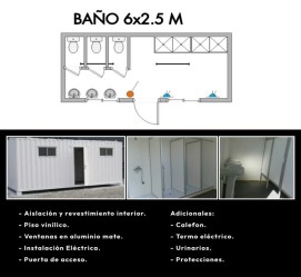 Baño ≈6m x 2,5m