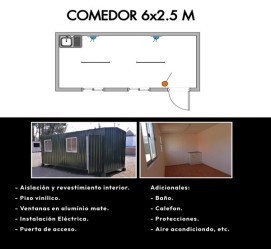 Comedor ≈6m x 2,5m