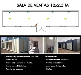 Sala de Ventas ≈12m x 2,5m